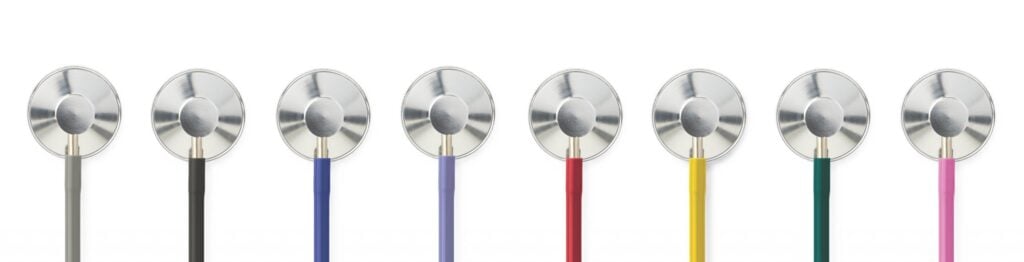 different colors of single head stethoscope